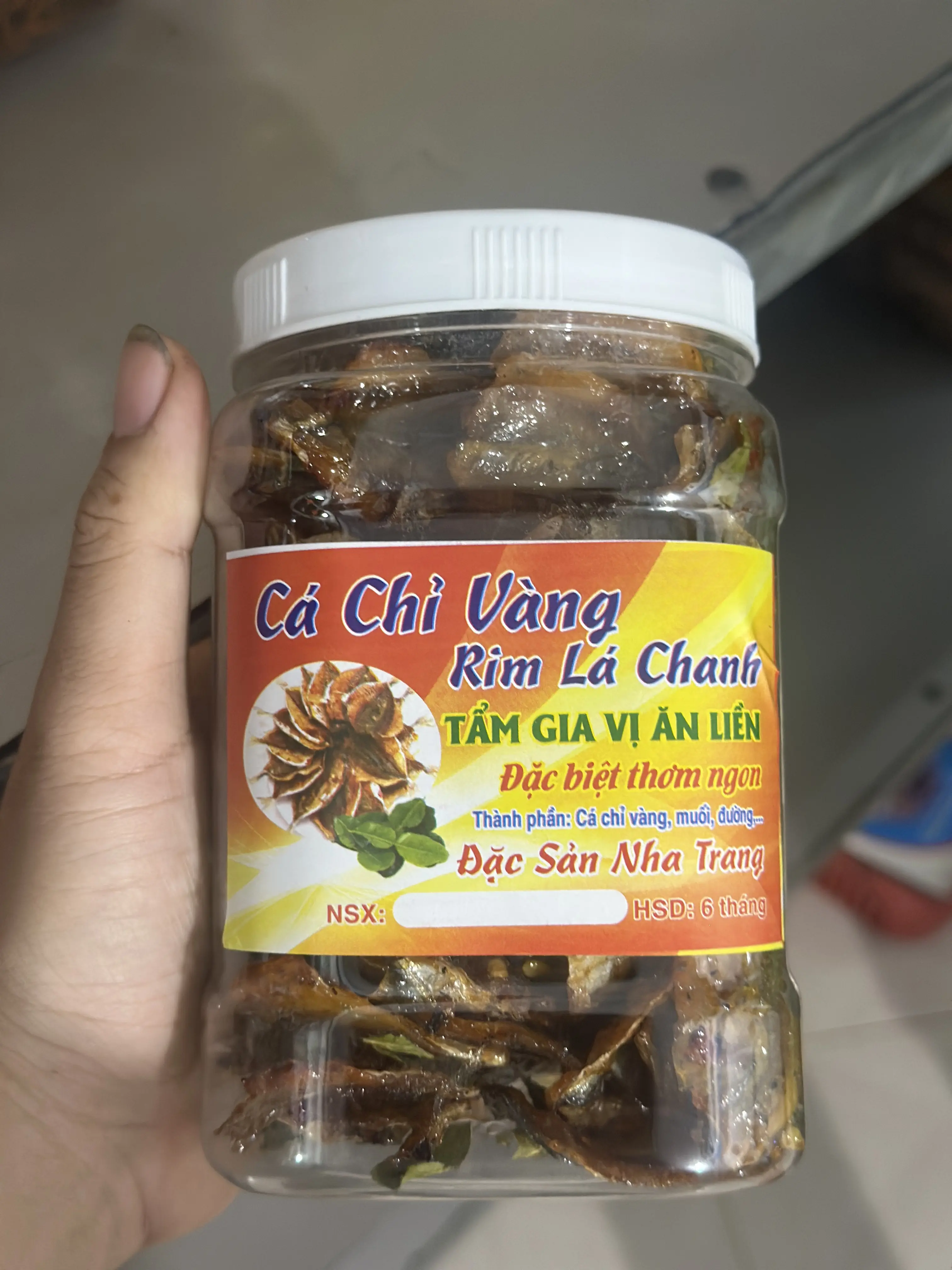 Cá chỉ vàng rim lá chanh - 500g